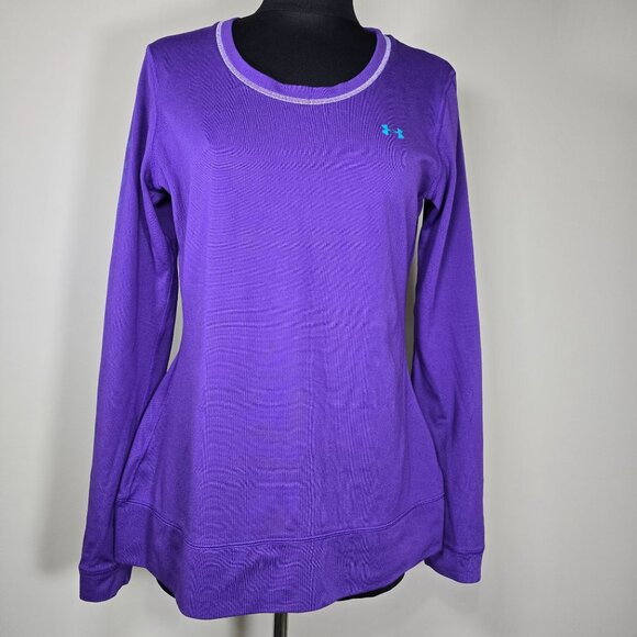 Under Armour Purple Sweatshirt With White Trim Size L - Picture 1 of 13